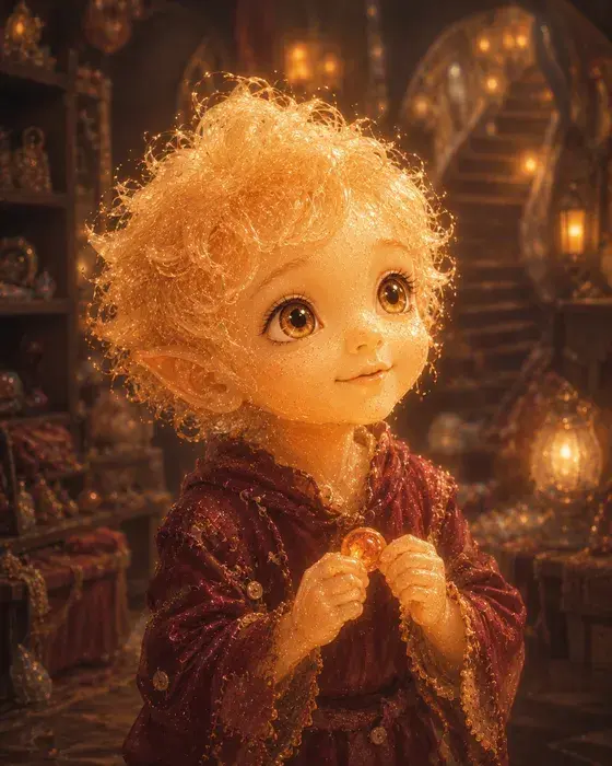 AI-generated portrait of Crumb, a Sugarwell character